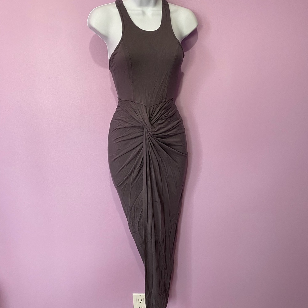 Knot tie front dress S